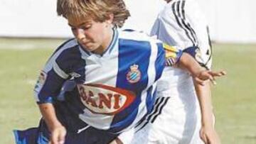 <b>PROMESAS. </b>Los jugadores del Real Madrid y del Espanyol demostraron sus cualidades.