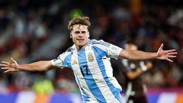 Silvetti, delantero de Inter Miami, es una de las armas ofensivas de Argentina y este sábado le marcó a México en los cuartos de final del Mundial Sub-20.