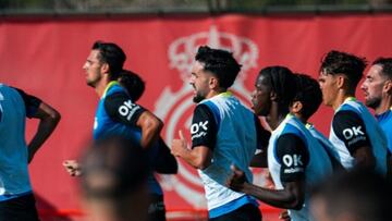 Entrenamiento del Real Mallorca en la Ciudad Deportiva.