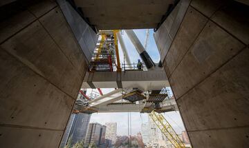 Vista de las obras en el exterior. 