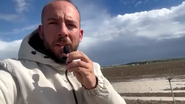 Sebastián González, agricultor: "Tenemos más de 20.000 hectáreas anegadas; espinacas, cebollas..."