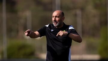 Pitu Abelardo, Primer entreno de la temporada 24/25 del FC Cartagena, ciudad deportiva José Ma Ferrer, La Manga Club, Cartagena, Region de Murcia, 10 Julio 2024