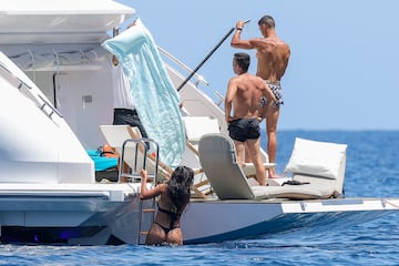 Cristiano Ronaldo y Georgina Rodríguez disfrutaron en las Islas Baleares de sus vacaciones.