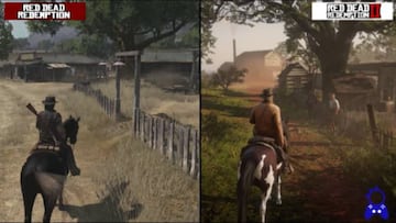 Comparativa gráfica de Red Dead Redemption 2 con el original en 4K