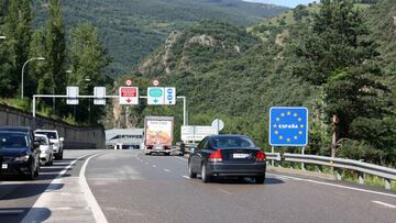 Imagen de la frontera que conecta España con Andorra.
