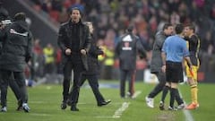 Simeone: "Más allá de insultos, San Mamés es increíble"