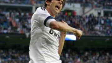 Kak&aacute; celebra un gol contra el Valladolid en mayo de 2013. 