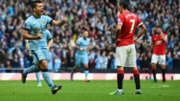 Un gol del Kun Agüero le da el derbi de Manchester al City