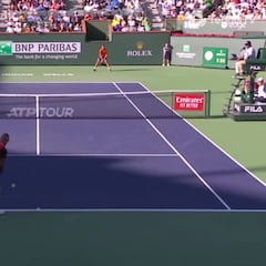 Hubo un segundo saque por abajo de Kyrgios que sí fue ace: así reaccionó Nadal a la 'provocación'