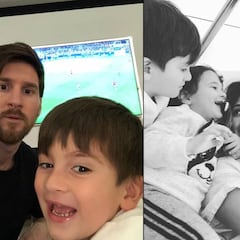 Messi no se pierde al Barça ya con su familia al completo