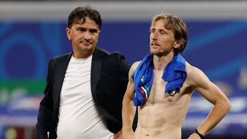 Dalic, junto a Modric.