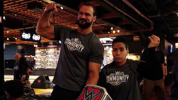 Drew McIntyre en un evento de Special Olympics.