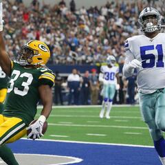 Aaron Jones y Packers le dan un golpe de realidad a Cowboys