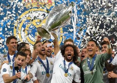 Marcelo: Real Madrid (2014, 2016, 2017, 2018 y 2022)