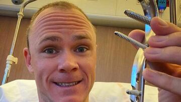 Froome luce ¡15 centímetros de metal! tras su última operación