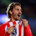 Antoine Griezmann celebra su tercer gol al Getafe.