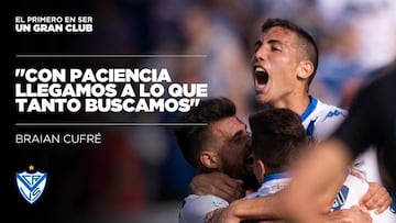 Brian Cufré, en una imagen del Twitter de Vélez Sarsfield.