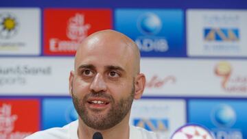 El entrenador español Gerard Zaragoza, durante su presentación como entrenador de Shabab Al Ahli.