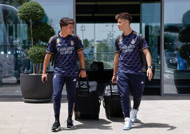 Presentacin de la nueva segunda equipacin del Real Madrid para la nueva temporada 2023-24.