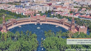 Así quedarían las ciudades si sube el nivel del mar