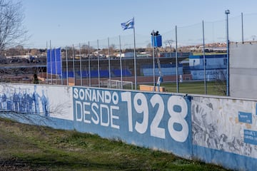 Visin de la ID Butarque desde el puente cercano al recinto. 