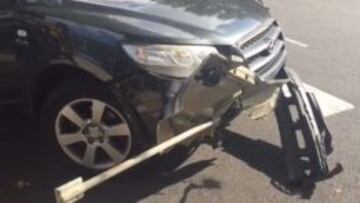 Accidente de tráfico sin consecuencias para Ceballos