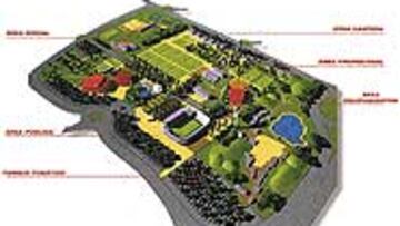 <b>LA CASA DEL MADRID</B>. Maqueta de la futura Ciudad Deportiva.