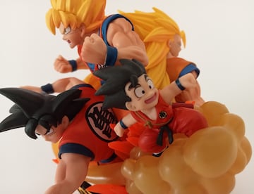 La evoluci車n de Goku de Dragon Ball por Banpresto