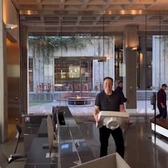 Why did Elon Musk carry a sink into Twitter HQ?