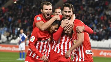 Jugadores del Almería.