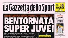 Portada de este mi&eacute;rcoles de La Gazzetta dello Sport.