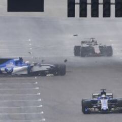 El accidente de Antonio Giovinazzi en imágenes