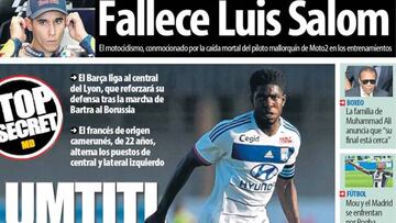 Portada de Mundo Deportivo