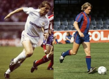 El gran jugador alemán Schuster jugó para el Real Madrid y Barcelona en la década de los 80. Además como director técnico dirigió también a ambos clubs.