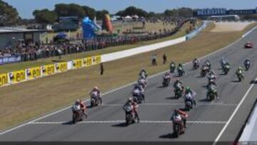 Salida de Superbike.