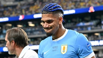 Ronald Araújo y Nahitan Nández, bajas en Uruguay ante Colombia.