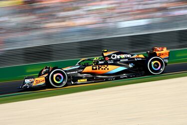 Lando Norris durante la carrera del Gran Premio de Australia de Fórmula 1.