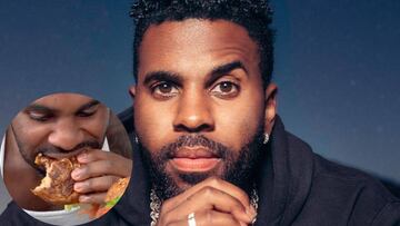 El cantante Jason Derulo celebra sus 22 millones de seguidores con un atracón de hamburguesas