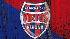 El escudo del Virtus Verona. El club condena cualquier tipo de violencia.