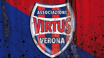 El escudo del Virtus Verona. El club condena cualquier tipo de violencia.