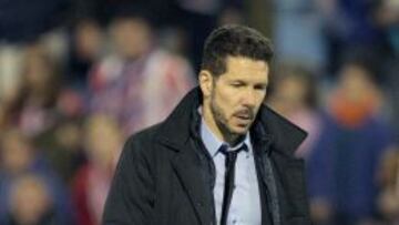 El entrenador argentino del Atlético de Madrid Diego Simeone.