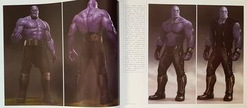 Thanos | Sorprendentes artes conceptuales que muestran a un Thanos ms salvaje, sin nada que cubra su torso y dejando al descubierto su imponente musculatura y poder fsico. Un aspecto radicalmente opuesto al que estamos acostumbrados, puesto que siempre lo hemos visto con su atuendo estndar o bajo una pesada armadura.