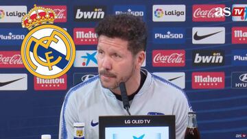 Simeone takes swipe at Madrid: "Barça see Atlético as their main rivals"