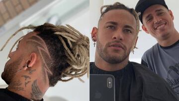 Neymar luce su pelo más extravagante: rastas rubias.