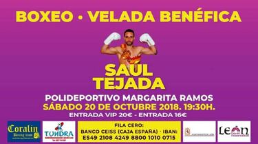 Saúl Tejada vuelve a recibir el apoyo del boxeo este sábado