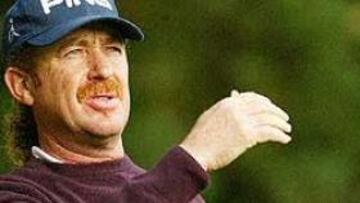 <B>GRAN JUEGO.</B> Miguel Ángel Jiménez está exhibiendo su mejor juego en Wenworth.