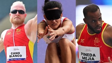 Iván Cano, Alba García y David Pineda, los tres campeones del Mundo.