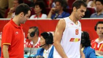 <b>DUDA.</b> Calderón sufre un estiramiento en el adductor será duda hasta última hora para el partido de semifinales de los Juegos ante Lituania.