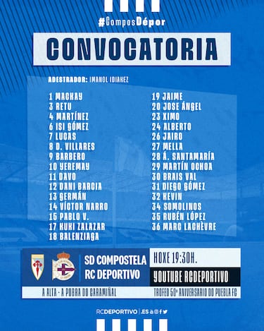 Mella, Pablo Vzquez y Ximo debutarn ante el Compostela