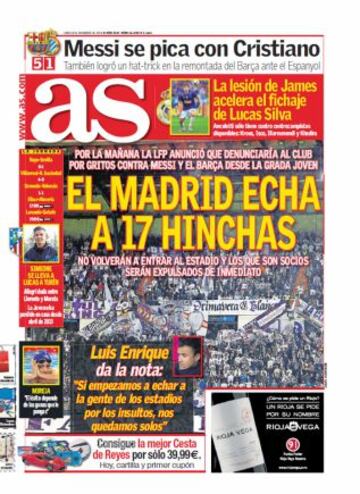 Las portadas de AS de diciembre